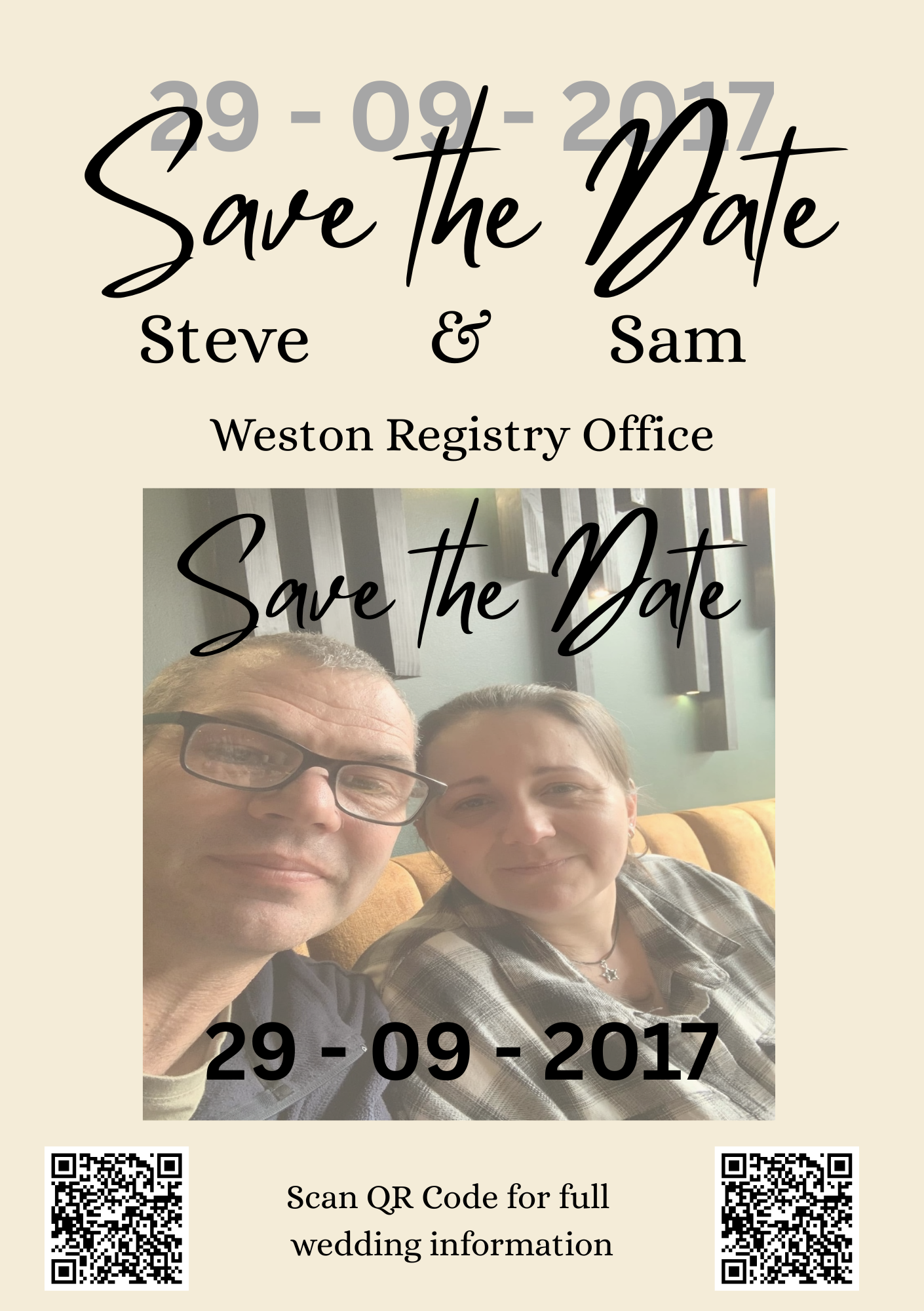 Wedding Save the Date Magnet Invitation Sets